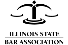 Illinois State Bar Association logo in black and white